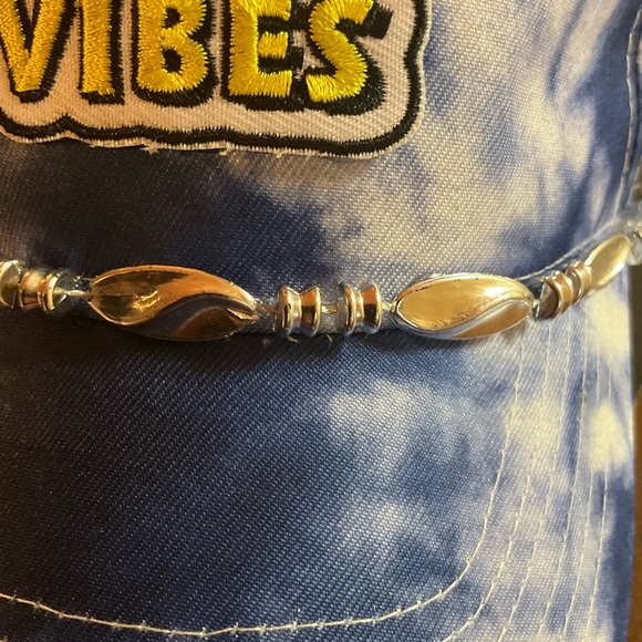 No Bad Vibes Tie Dyed Baseball Hat - Picture 3 of 7